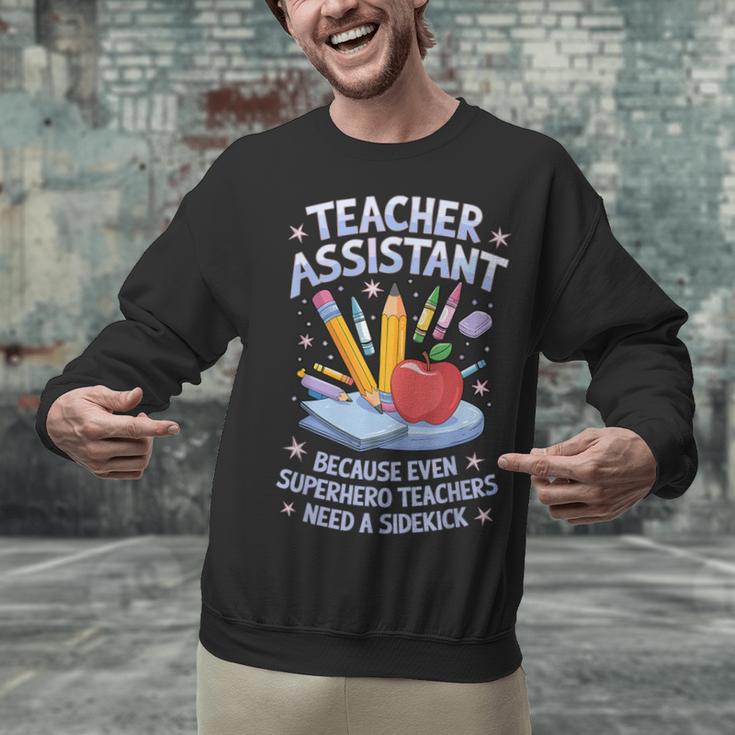 Superhero Sidekick Teaching Teach School Teacher Assistant Unisex Sweatshirt, gift for family, gift for coworker Superhero Sidekick Teaching Teach School Teacher Assistant Unisex Sweatshirt, gift for family, gift for coworker