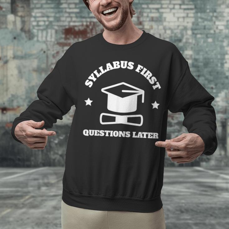 SYLLABUS PROFESSOR TEACHER Unisex Sweatshirt, gift for family, gift for coworker SYLLABUS PROFESSOR TEACHER Unisex Sweatshirt, gift for family, gift for coworker