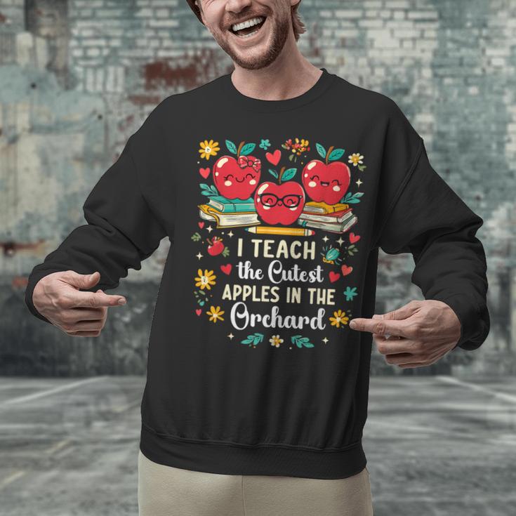 I Teach The Cutest Apples In The Orchard Cute Fall Teacher Unisex Sweatshirt, gift for family, gift for coworker