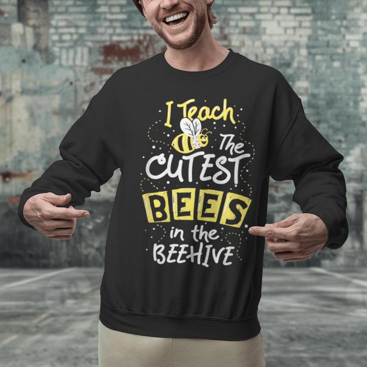 I Teach The Cutest Bees In The Beehive Kindergarten Teacher Unisex Sweatshirt, gift for family, gift for coworker