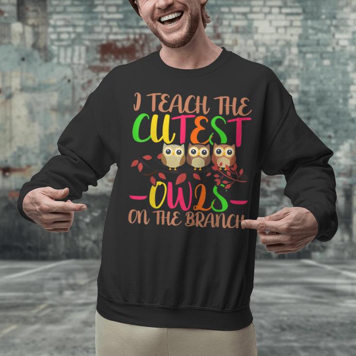 I Teach The Cutest Owls Christmas Or Teachers Day Unisex Sweatshirt, gift for family, gift for coworker
