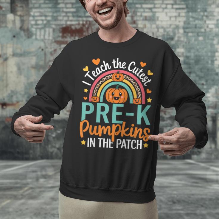I Teach The Cutest Pre-K Pumpkin Teacher Student Halloween Unisex Sweatshirt, gift for family, gift for coworker