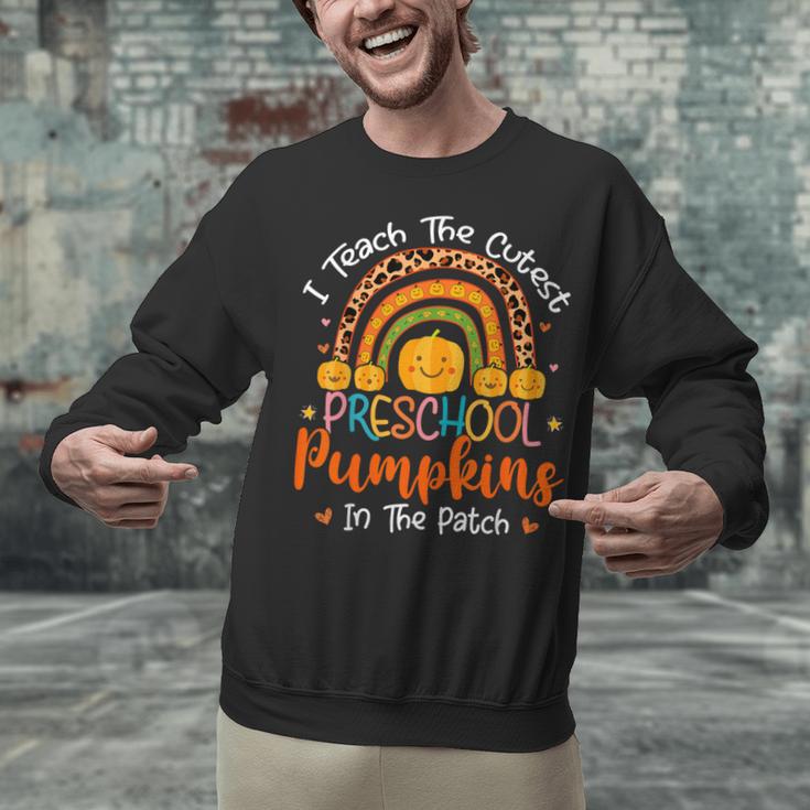 I Teach The Cutest Preschool Pumpkin Teacher Halloween For Men Women Kids Unisex Sweatshirt, gift for family, gift for coworker