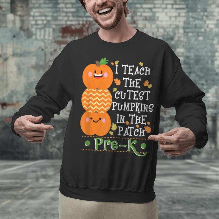 I Teach The Cutest Pumpkins In Patch Pre-K Halloween Teacher Unisex Sweatshirt, gift for family, gift for coworker