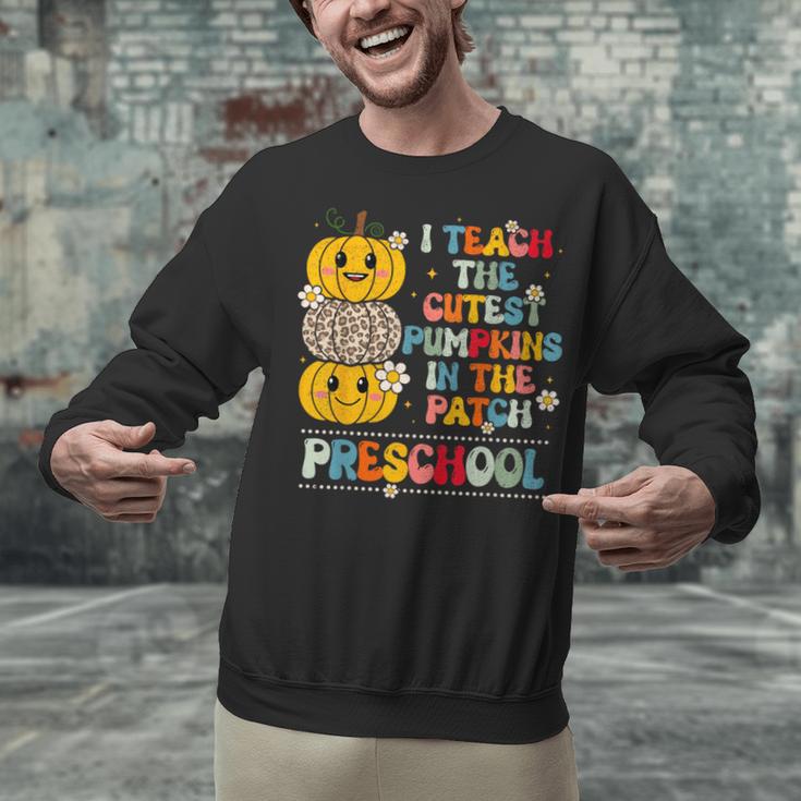 I Teach The Cutest Pumpkins Preschool Teacher Halloween Unisex Sweatshirt, gift for family, gift for coworker