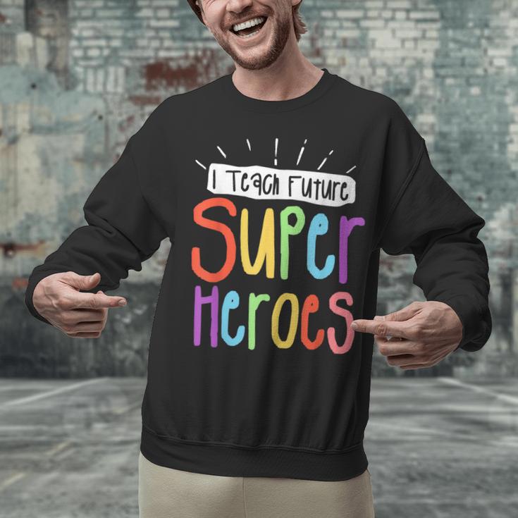 I Teach Future Superheroes Teacher Teaching Unisex Sweatshirt, Future Teacher Sweatshirts, gift for family, gift for coworker I Teach Future Superheroes Teacher Teaching Unisex Sweatshirt, Future Teacher Sweatshirts, gift for family, gift for coworker