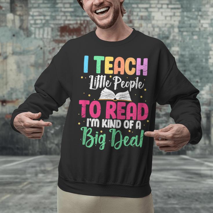 I Teach Little People To Read Reading Teacher For Men Women Girls Kids Unisex Sweatshirt, gift for family, gift for coworker I Teach Little People To Read Reading Teacher For Men Women Girls Kids Unisex Sweatshirt, gift for family, gift for coworker