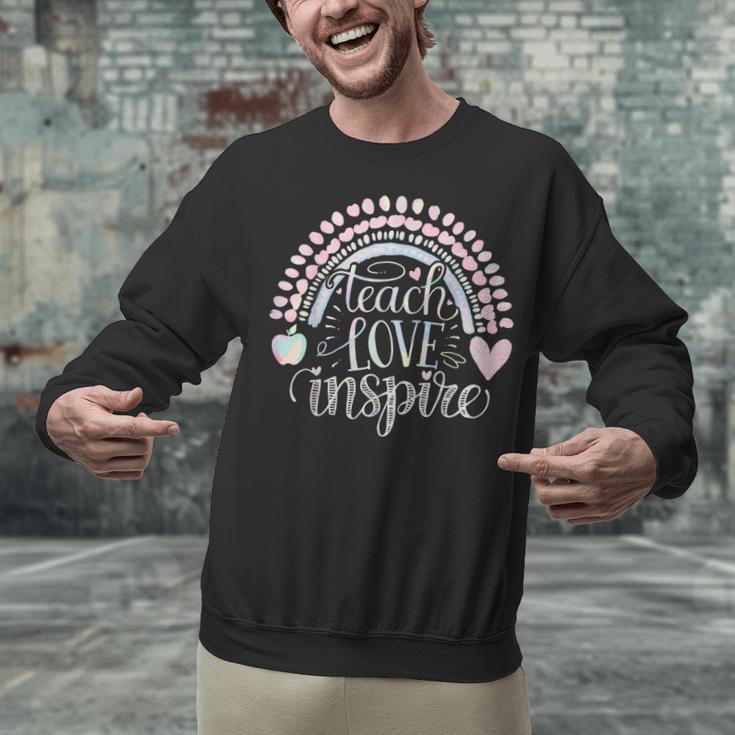 Teach Love Inspire Teacher Unisex Sweatshirt, gift for family, gift for coworker