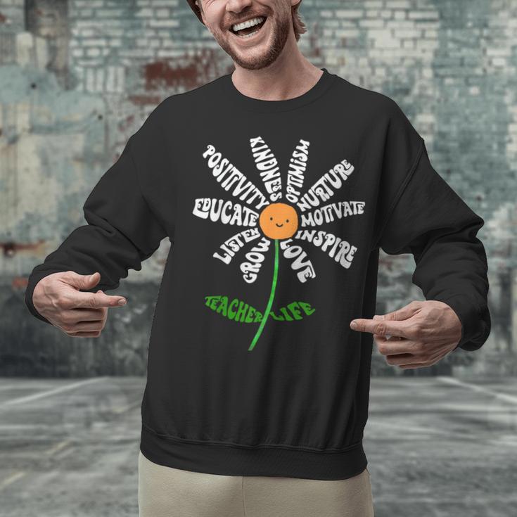 Teach Love Inspire Teachers Inspirational Flower Teachers Unisex Sweatshirt, gift for family, gift for coworker Teach Love Inspire Teachers Inspirational Flower Teachers Unisex Sweatshirt, gift for family, gift for coworker