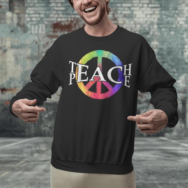 Teach Peace For Teachers And Educators Counselor Unisex Sweatshirt, gift for family, gift for coworker Teach Peace For Teachers And Educators Counselor Unisex Sweatshirt, gift for family, gift for coworker
