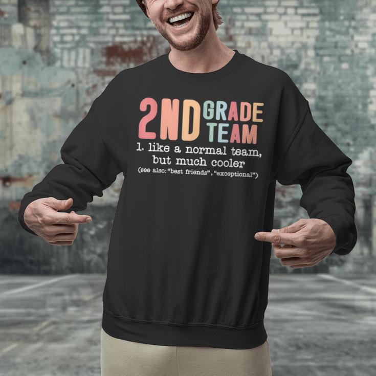 Teacher 2ND Grade Team Like a Normal Team But Much Cooler Unisex Sweatshirt, 2nd Grade Teacher Sweatshirts, gift for family, gift for coworker