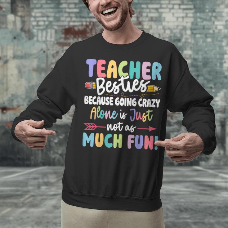 Teacher Besties Matching Teacher Besties Unisex Sweatshirt, gift for family, gift for coworker
