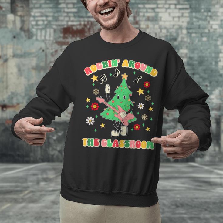 Teacher Christmas Shirts Pajama Matching Rockin' Around The Classroom -Adult Short Sleeve Small Modern Festive Christmas Teacher Xmas Vibes T-Shirt Unisex Sweatshirt, gift for family, gift for coworker Teacher Christmas Shirts Pajama Matching Rockin' Around The Classroom -Adult Short Sleeve Small Modern Festive Christmas Teacher Xmas Vibes T-Shirt Unisex Sweatshirt, gift for family, gift for coworker