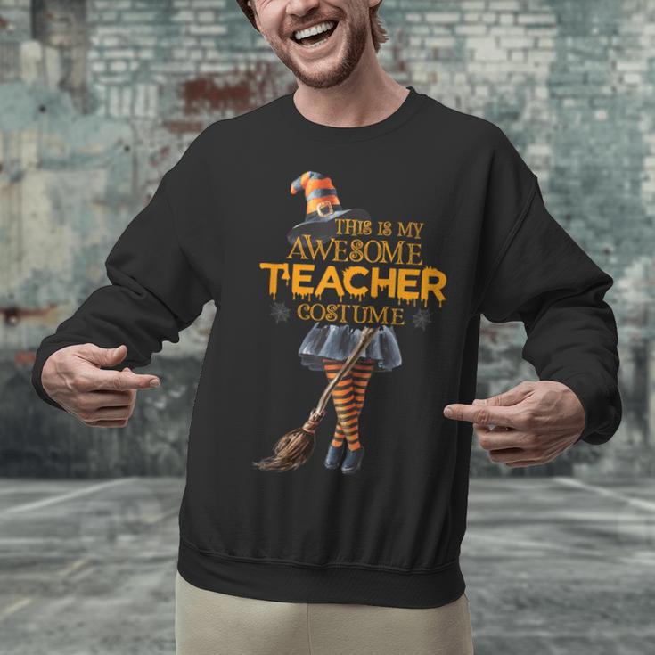 This Is My Teacher Costume Halloween Family Matching Group For Men Women Unisex Sweatshirt, gift for family, gift for coworker This Is My Teacher Costume Halloween Family Matching Group For Men Women Unisex Sweatshirt, gift for family, gift for coworker