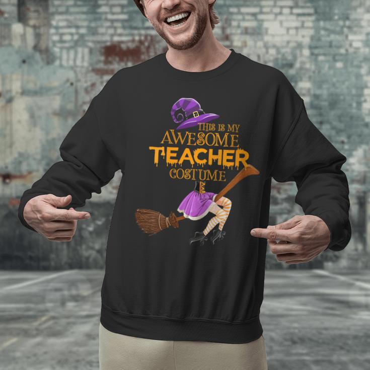This Is My Teacher Costume Halloween Family Matching Group Unisex Sweatshirt, gift for family, gift for coworker
