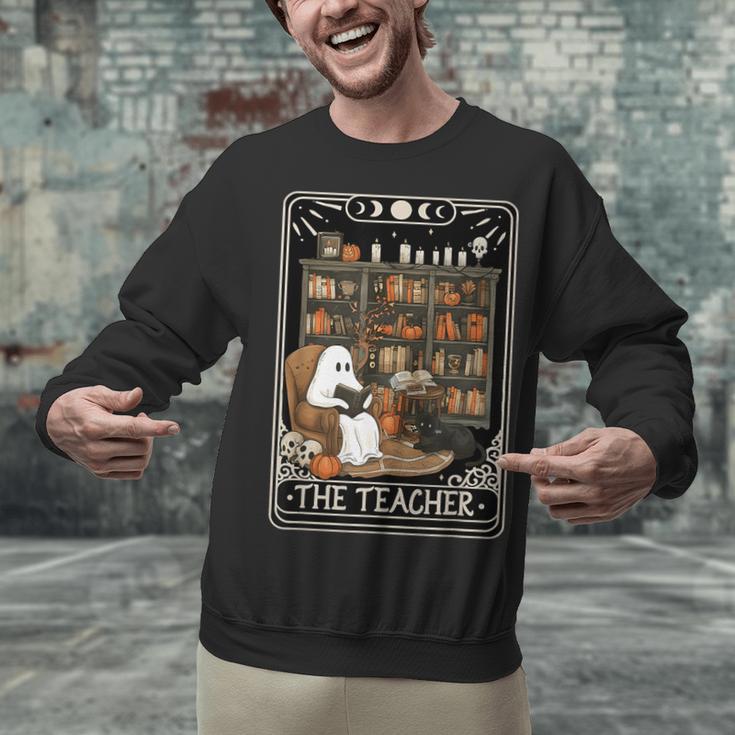 The Teacher Ghost Book Reading Books Lover Halloween Unisex Sweatshirt, gift for family, gift for coworker