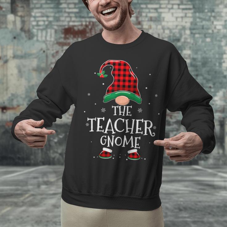 Teacher Gnome Xmas Family Matching Plaid Christmas Gnomes Unisex Sweatshirt, gift for family, gift for coworker Teacher Gnome Xmas Family Matching Plaid Christmas Gnomes Unisex Sweatshirt, gift for family, gift for coworker