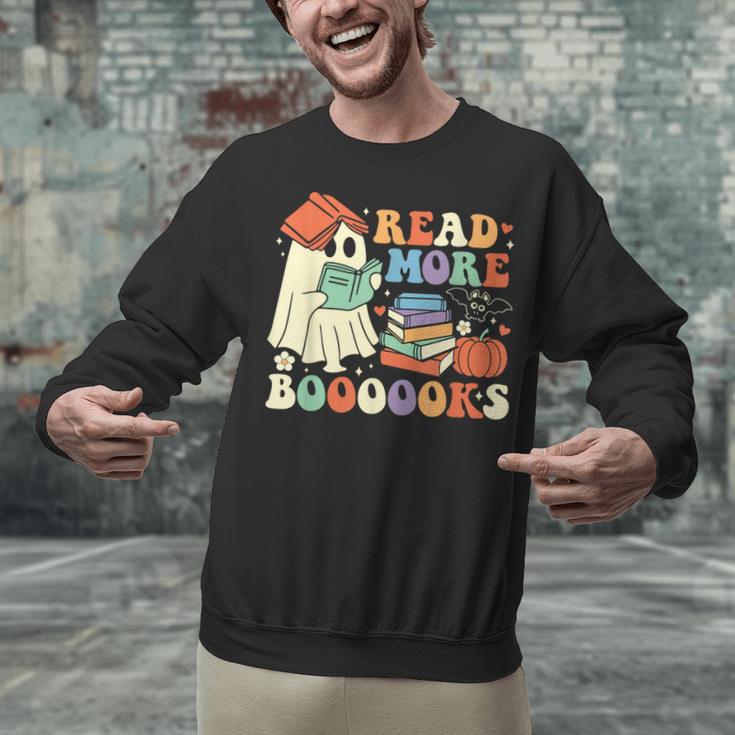 Teacher Halloween Cute Booooks Ghost Read More Books Unisex Sweatshirt, gift for family, gift for coworker Teacher Halloween Cute Booooks Ghost Read More Books Unisex Sweatshirt, gift for family, gift for coworker