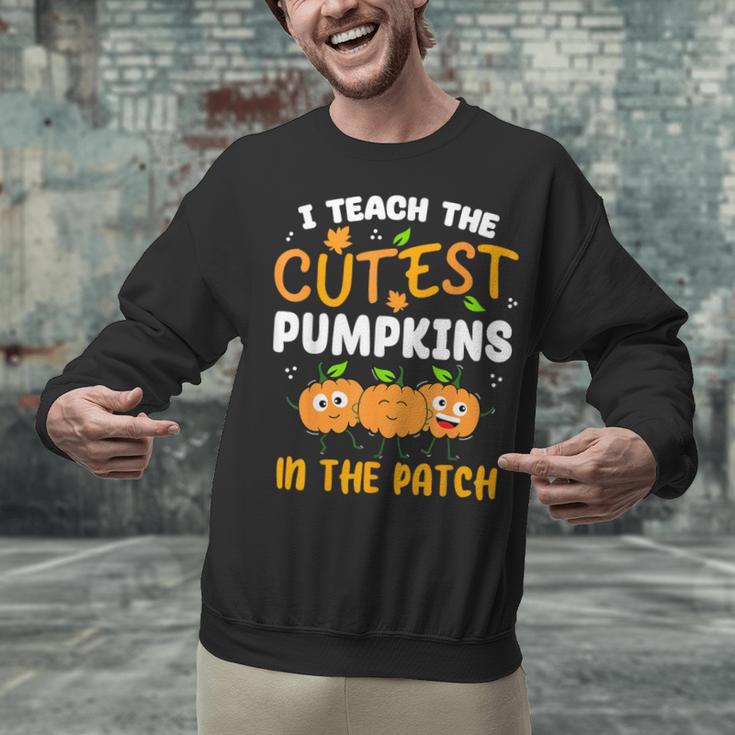 Teacher Halloween Pre-K Teacher Kindergarten Cutest Pumpkins Men Women Kids Unisex Sweatshirt, gift for family, gift for coworker