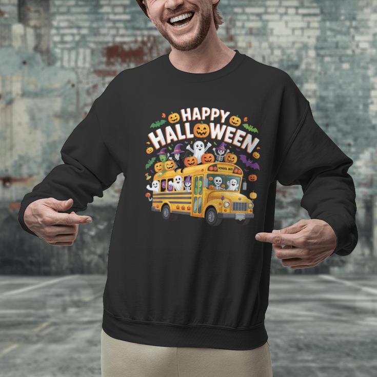 Teacher Halloween School Bus Driver Cute Ghost Witch Party Unisex Sweatshirt, gift for family, gift for coworker Teacher Halloween School Bus Driver Cute Ghost Witch Party Unisex Sweatshirt, gift for family, gift for coworker