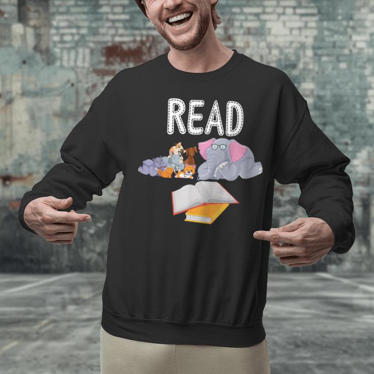 Teacher Library Read Book Club Piggie Elephant Pigeons Men Women Kids Unisex Sweatshirt, gift for family, gift for coworker Teacher Library Read Book Club Piggie Elephant Pigeons Men Women Kids Unisex Sweatshirt, gift for family, gift for coworker
