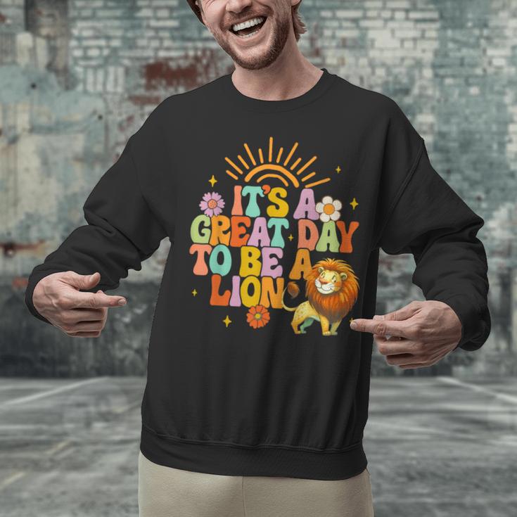 Teacher Life Back To School It's A Great A Day To Be A Lion Unisex Sweatshirt, gift for family, gift for coworker Teacher Life Back To School It's A Great A Day To Be A Lion Unisex Sweatshirt, gift for family, gift for coworker