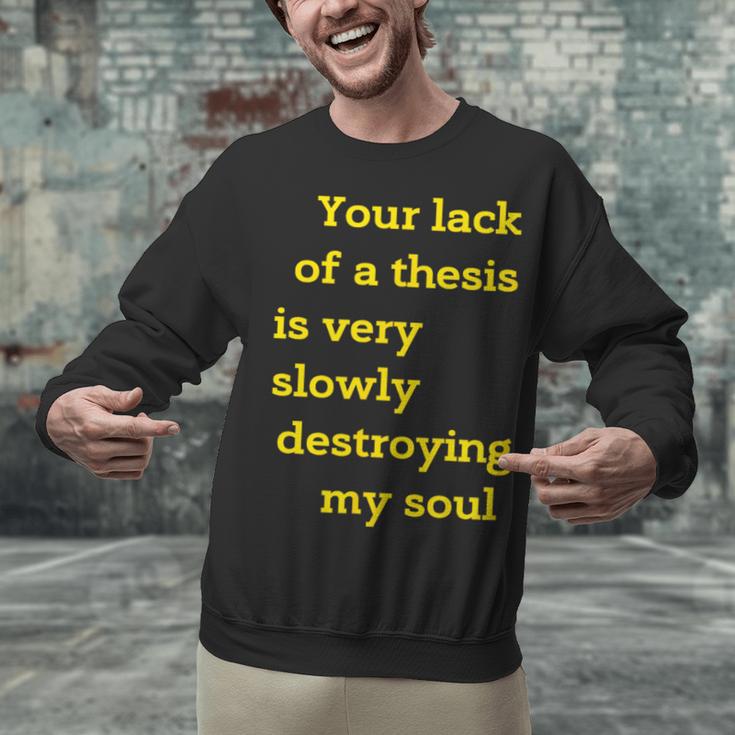Teacher Or Professor Essay Thesis Writing Joke For Men Women Unisex Sweatshirt, Writing Teacher Sweatshirts, gift for family, gift for coworker