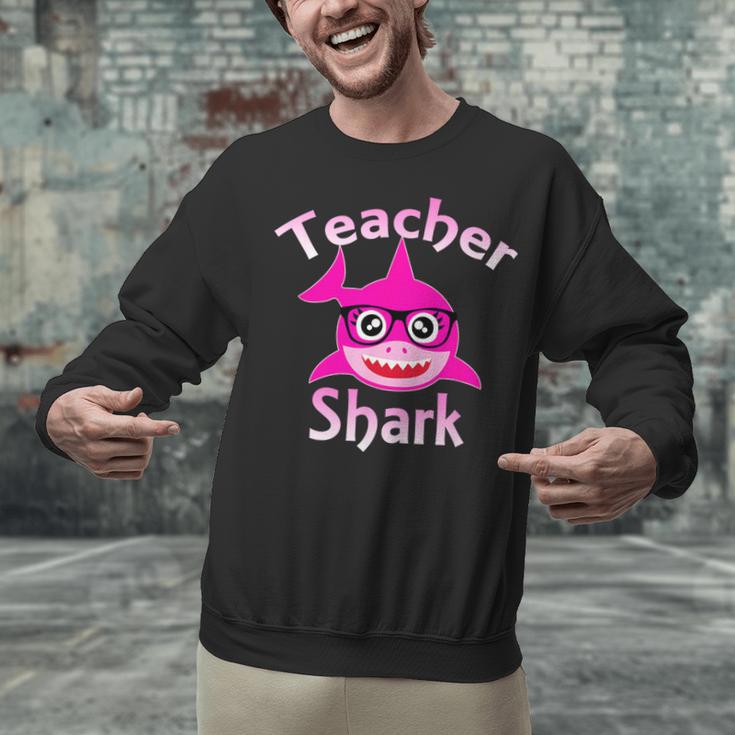 Teacher Shark Female Teacher Unisex Sweatshirt, gift for family, gift for coworker Teacher Shark Female Teacher Unisex Sweatshirt, gift for family, gift for coworker