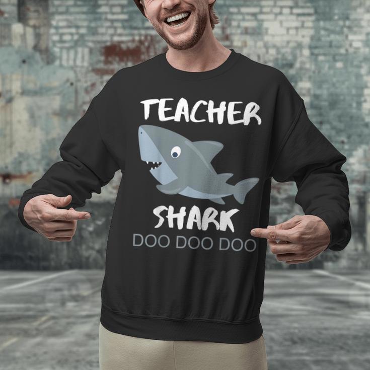 Teacher Shark Shirt Christmas Idea For Him Her Unisex Sweatshirt, gift for family, gift for coworker