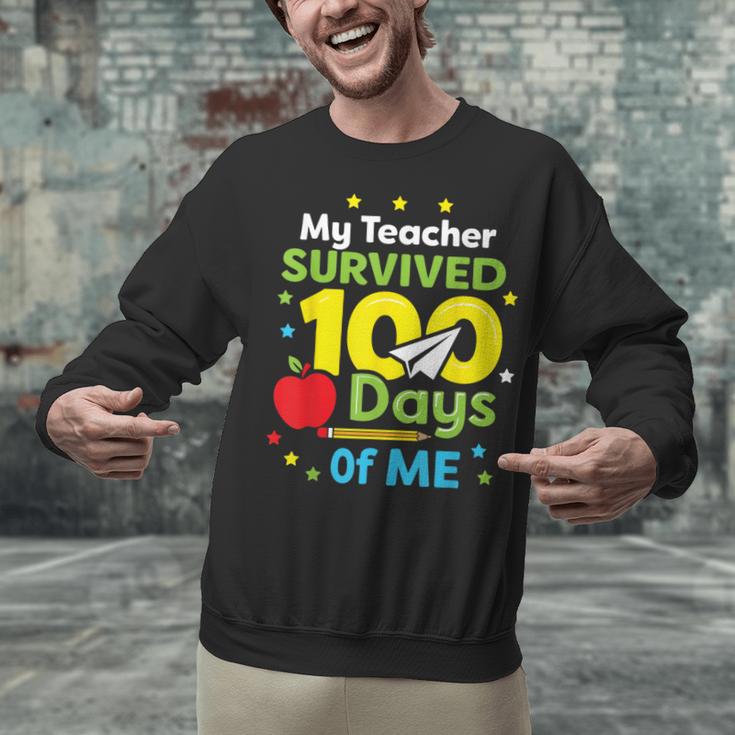 My Teacher Survived 100 Days Of Me Unisex Sweatshirt, gift for family, gift for coworker