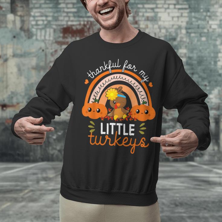 Teacher Thanksgiving Shirt Thankful For My Little Turkeys Unisex Sweatshirt, gift for family, gift for coworker Teacher Thanksgiving Shirt Thankful For My Little Turkeys Unisex Sweatshirt, gift for family, gift for coworker