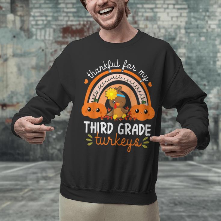 Teacher Thanksgiving Thankful For My Third Grade Turkeys Unisex Sweatshirt, gift for family, gift for coworker Teacher Thanksgiving Thankful For My Third Grade Turkeys Unisex Sweatshirt, gift for family, gift for coworker