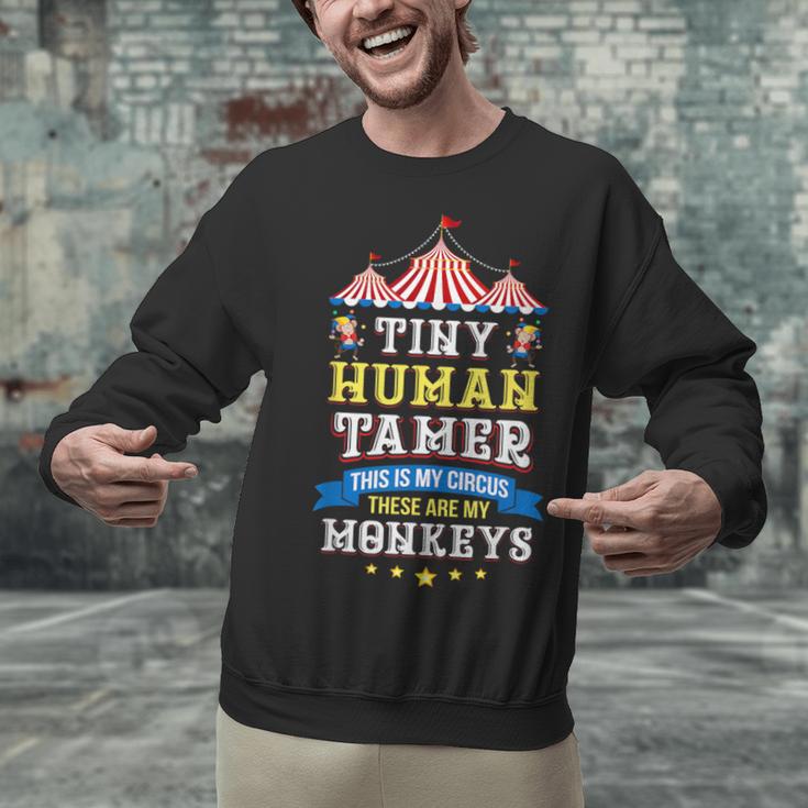 Teacher Tiny Human Tamer This My Circus These Are My Monkeys Unisex Sweatshirt, gift for family, gift for coworker Teacher Tiny Human Tamer This My Circus These Are My Monkeys Unisex Sweatshirt, gift for family, gift for coworker