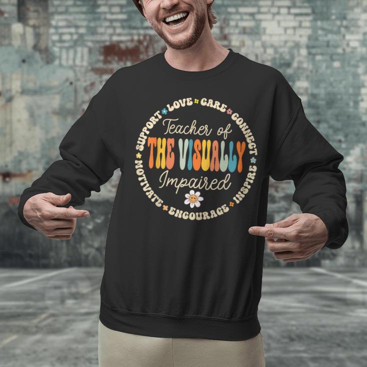 Teacher Of The Visually Impaired Back To School Team For Men Women Girls Kids Unisex Sweatshirt, gift for family, gift for coworker Teacher Of The Visually Impaired Back To School Team For Men Women Girls Kids Unisex Sweatshirt, gift for family, gift for coworker