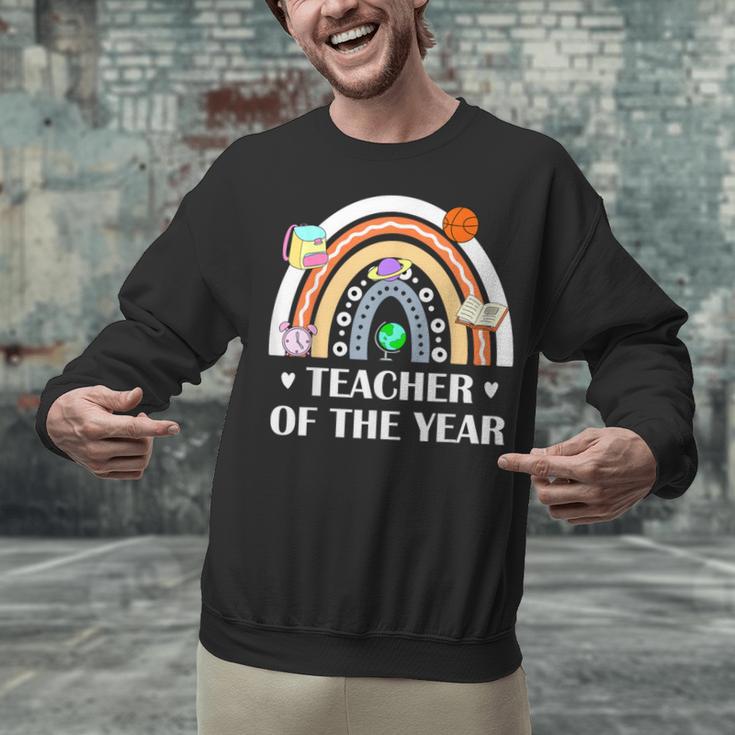 Teacher Of The Year Best Teacher Ever Men Women Unisex Sweatshirt, gift for family, gift for coworker Teacher Of The Year Best Teacher Ever Men Women Unisex Sweatshirt, gift for family, gift for coworker