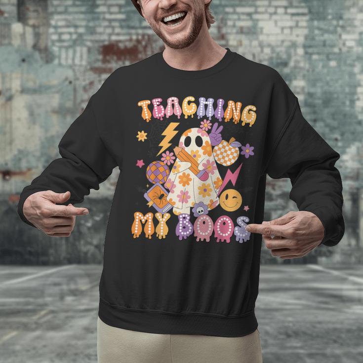 Teaching My Boos Ghost Halloween Costumes Teacher Men Women Unisex Sweatshirt, gift for family, gift for coworker Teaching My Boos Ghost Halloween Costumes Teacher Men Women Unisex Sweatshirt, gift for family, gift for coworker