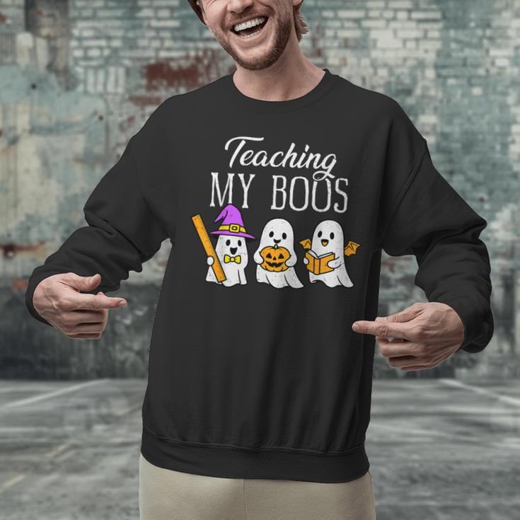 Teaching My Boos Ghost Teacher Halloween Spooky Educator Unisex Sweatshirt, gift for family, gift for coworker Teaching My Boos Ghost Teacher Halloween Spooky Educator Unisex Sweatshirt, gift for family, gift for coworker