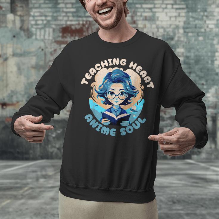 Teaching Heart Anime Soul Teacher Otaku Manga Unisex Sweatshirt, gift for family, gift for coworker Teaching Heart Anime Soul Teacher Otaku Manga Unisex Sweatshirt, gift for family, gift for coworker