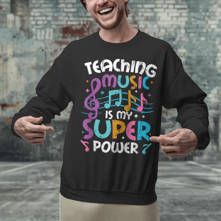Teaching Music Is My Superpower Music Teacher For Men Women Kids Unisex Sweatshirt, gift for family, gift for coworker Teaching Music Is My Superpower Music Teacher For Men Women Kids Unisex Sweatshirt, gift for family, gift for coworker