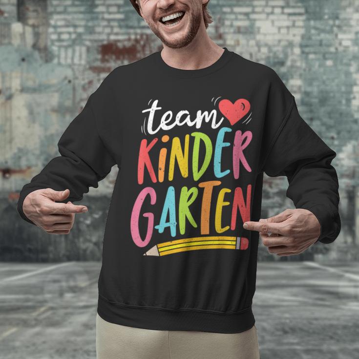 Team Kindergarten Teacher Student Back To School Unisex Sweatshirt, gift for family, gift for coworker