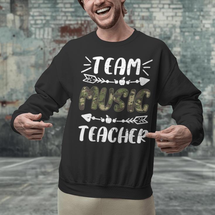 Team Music Teacher Camo Teacher Student Back To School Unisex Sweatshirt, gift for family, gift for coworker Team Music Teacher Camo Teacher Student Back To School Unisex Sweatshirt, gift for family, gift for coworker