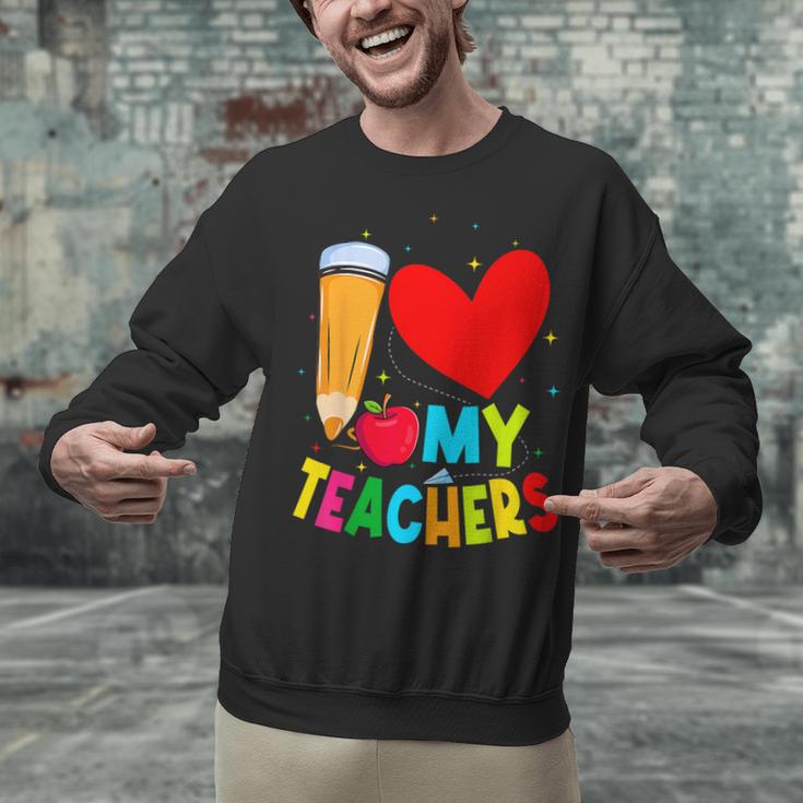Teens Graduation I Heart My Teachers I Love My Teachers Unisex Sweatshirt, gift for family, gift for coworker