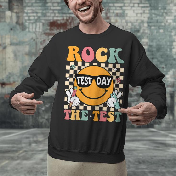 Test Day Rock The Test Teacher Testing Day You Got This Unisex Sweatshirt, gift for family, gift for coworker Test Day Rock The Test Teacher Testing Day You Got This Unisex Sweatshirt, gift for family, gift for coworker