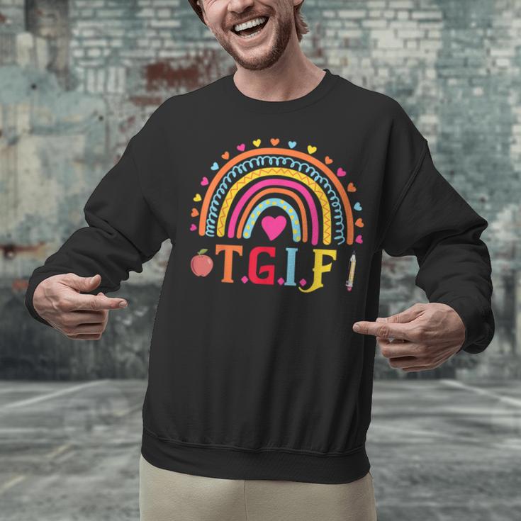 TGIF Teacher Appreciation Alphabet Thank God It's Friday For Men Women Girls Kids Unisex Sweatshirt, gift for family, gift for coworker TGIF Teacher Appreciation Alphabet Thank God It's Friday For Men Women Girls Kids Unisex Sweatshirt, gift for family, gift for coworker