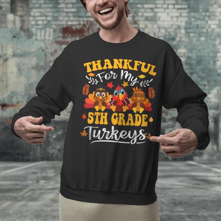 Thankful For My 5th Grade Turkeys Thanksgiving Teacher Fall Unisex Sweatshirt, gift for family, gift for coworker Thankful For My 5th Grade Turkeys Thanksgiving Teacher Fall Unisex Sweatshirt, gift for family, gift for coworker