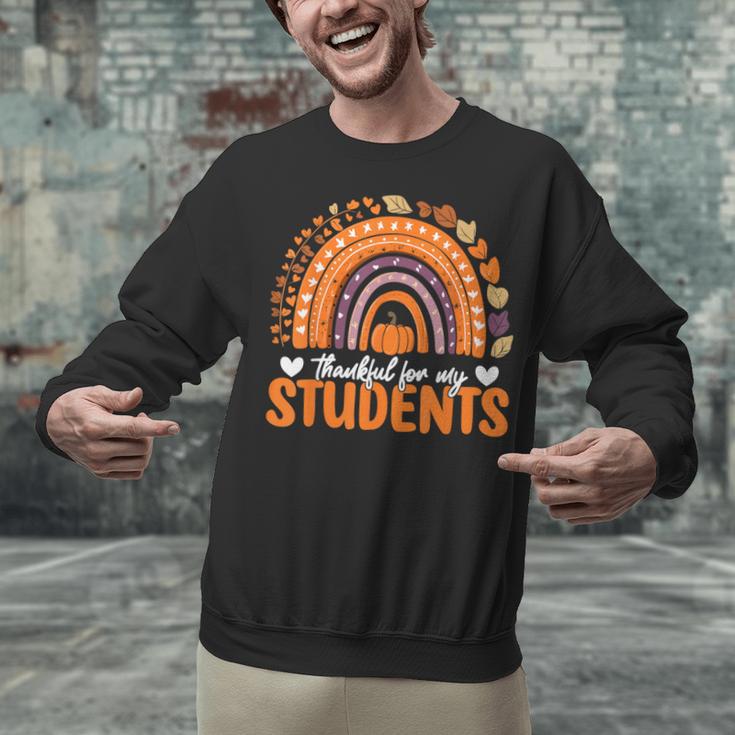 Thankful For My Students Teacher Thanksgiving School Fall Unisex Sweatshirt, gift for family, gift for coworker Thankful For My Students Teacher Thanksgiving School Fall Unisex Sweatshirt, gift for family, gift for coworker