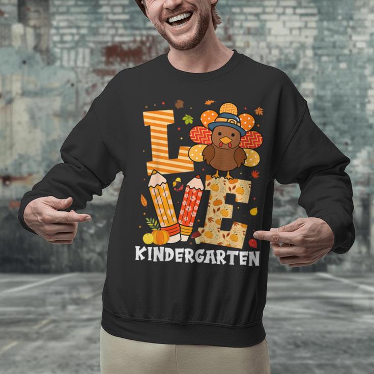 Thanksgiving Love Kindergarten Teacher Turkey Autumn Fall Unisex Sweatshirt, gift for family, gift for coworker Thanksgiving Love Kindergarten Teacher Turkey Autumn Fall Unisex Sweatshirt, gift for family, gift for coworker
