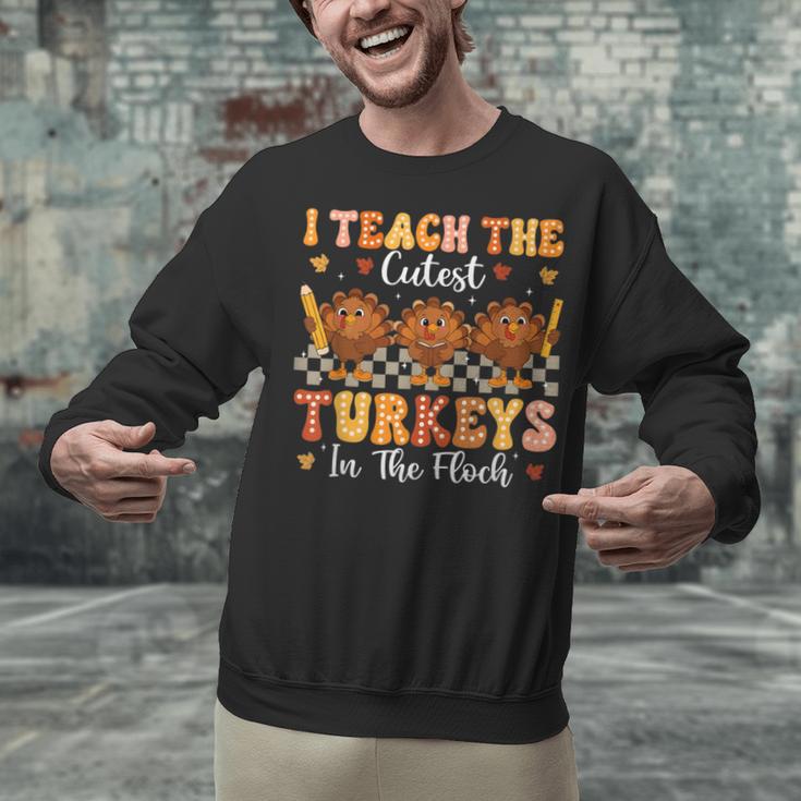 Thanksgiving Teacher I Teach The Cutest Turkeys In The Flock Unisex Sweatshirt, gift for family, gift for coworker Thanksgiving Teacher I Teach The Cutest Turkeys In The Flock Unisex Sweatshirt, gift for family, gift for coworker