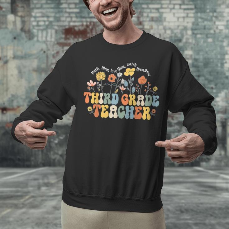 Third 3rd Grade Teacher Appreciation Teaching Wildflowers Unisex Sweatshirt, gift for family, gift for coworker Third 3rd Grade Teacher Appreciation Teaching Wildflowers Unisex Sweatshirt, gift for family, gift for coworker