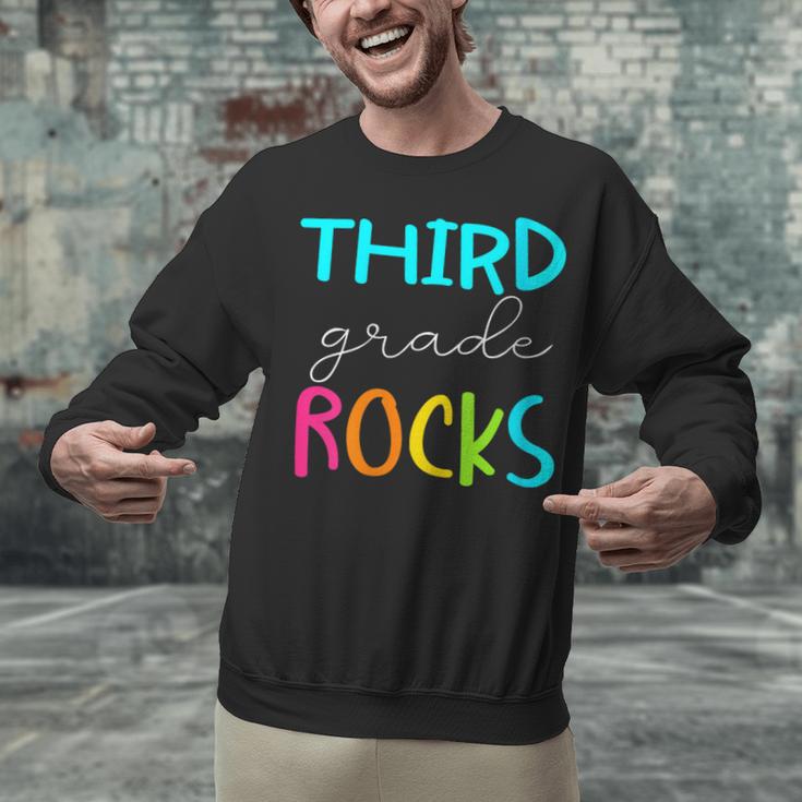 Third Grade Rocks Shirt Team 3rd Grade Teacher Unisex Sweatshirt, gift for family, gift for coworker Third Grade Rocks Shirt Team 3rd Grade Teacher Unisex Sweatshirt, gift for family, gift for coworker